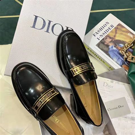 dior code loafer black brushed calfskin|CHRISTIAN DIOR Brushed Calfskin Code Loafers size38 Black.